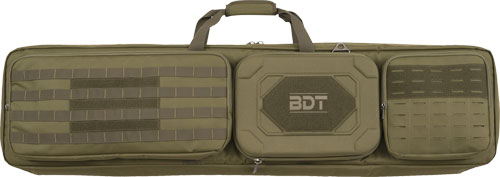 BULLDOG 48" DOUBLE SUPPRESSOR TACTICAL RIFLE CASE GREEN