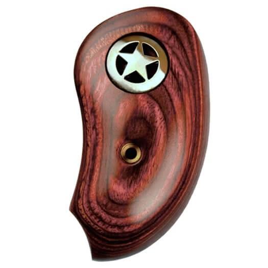 Bond Arms Rosewood Extended Silver Star Grip for Hand Cannon