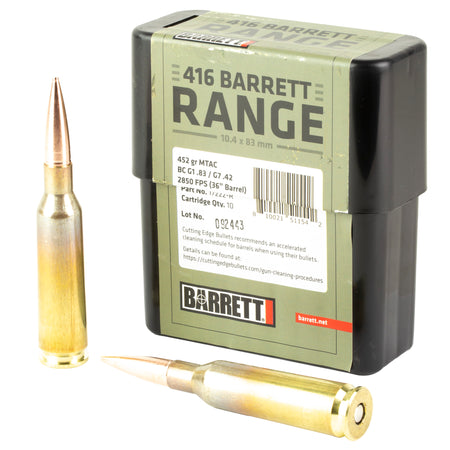 Barrett Firearms .416 Barrett 17222R Range MTAC 450 Grain