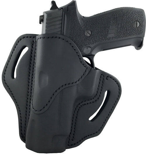1791 BH2.3 OWB Multi-Fit Left Hand Holster for 1911 5-Inch with Rails Black Steerhide