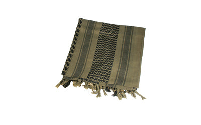 BLACKHAWK 330005OD 100% Cotton Tactical Shemagh, Olive Drab/Black