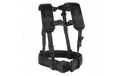 BLACKHAWK S.T.R.I.K.E. H-Harness Suspender System with Drag Handle, Black 35LBS1BK
