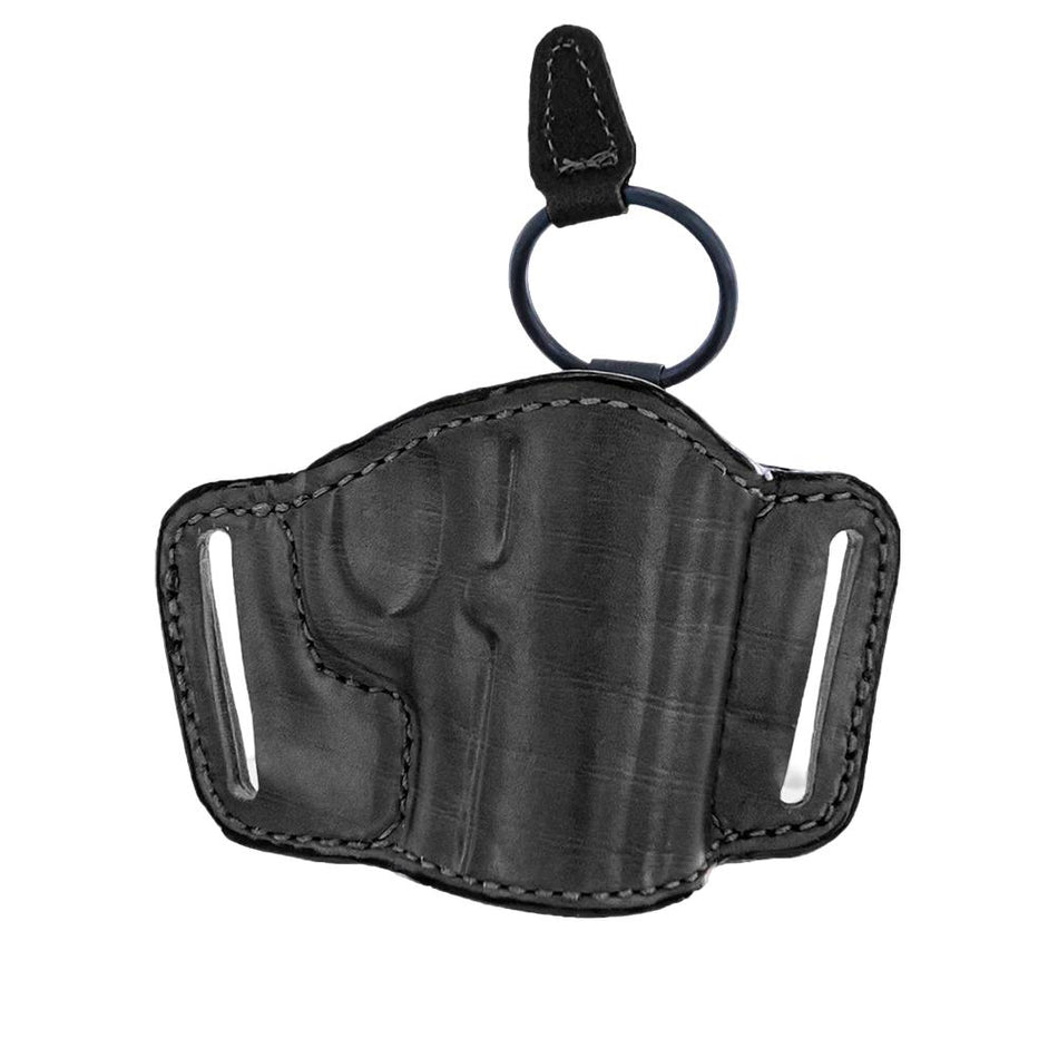 Bianchi 105 Minimalist Leather Belt Slide Holster Colt 1911/Glock 42 Black Right Hand