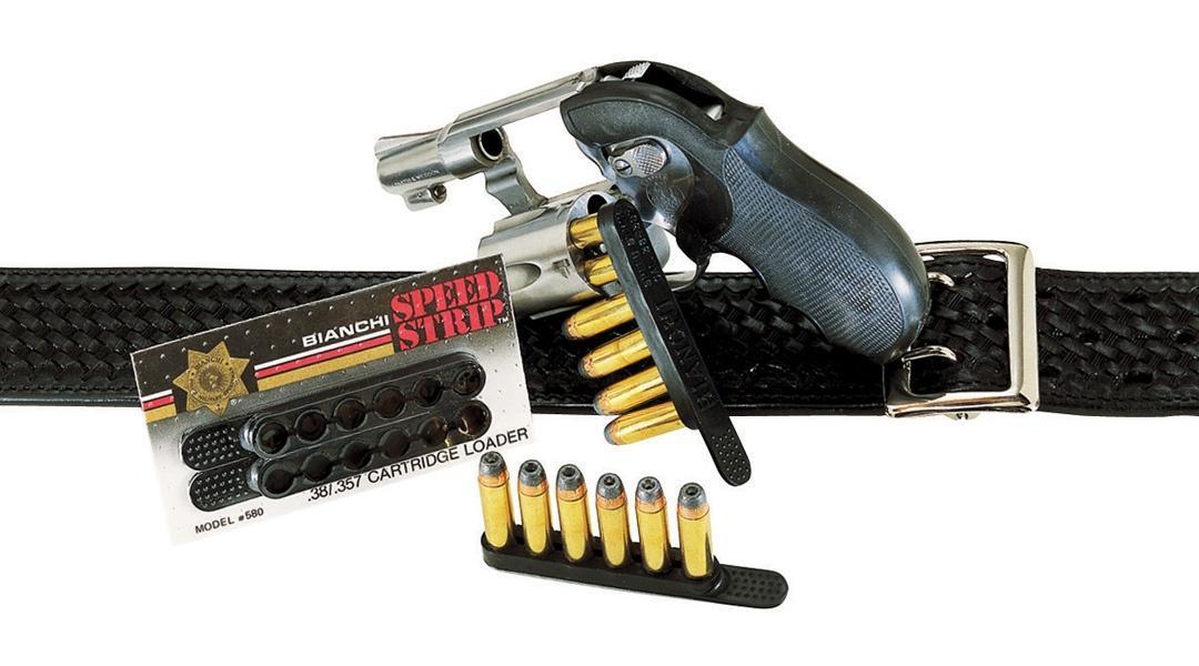 Bianchi 585 Revolver Speed Strips .38 Special/.357 Magnum Black 2-Pack
