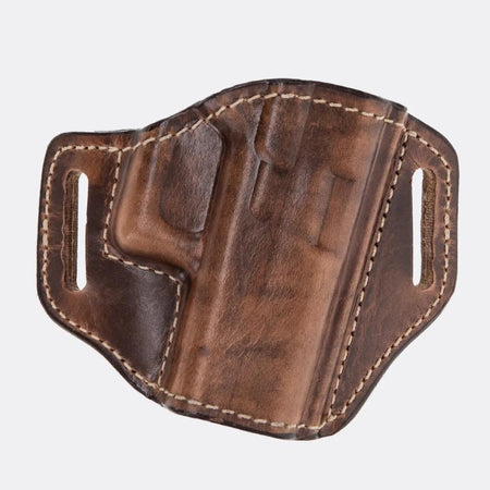 Bianchi Model 57 Remedy Leather Belt Slide Holster Colt 1911 Weathered Tan RH