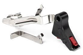 ZEV Pro Flat Face Trigger Bar Kit Small Size BLK/RED