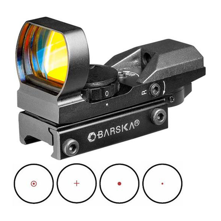 Barska Multi-Reticle Electro Sight 4 Reticles with Multi-Rail Mount