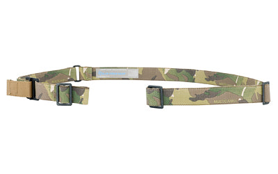 Blue Force Gear Vickers VCAS 2-Point Combat Sling, Metal Hardware, MultiCam, 1.25" Webbing, 54"-64" Length