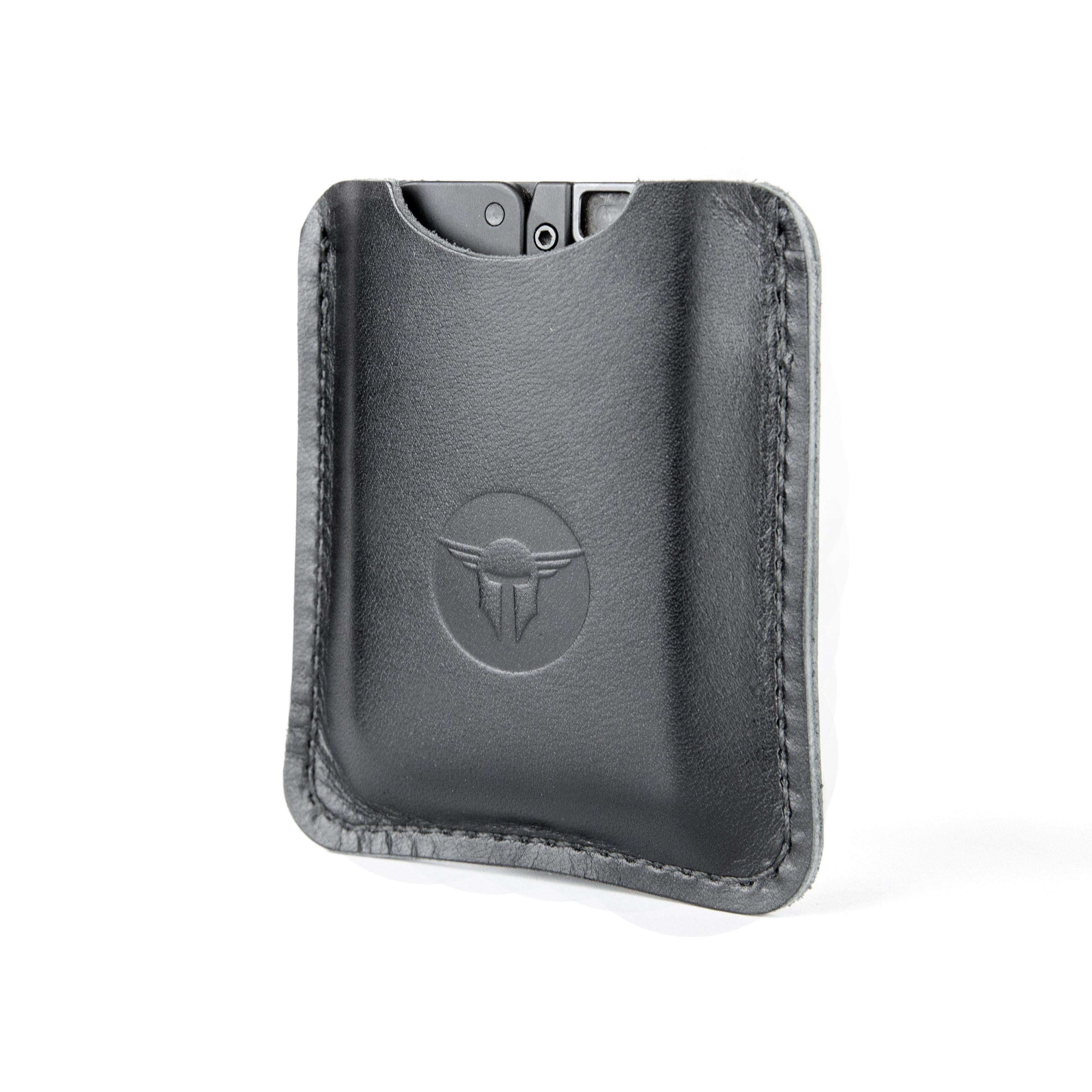 Life Card Black Leather Protective Sleeve