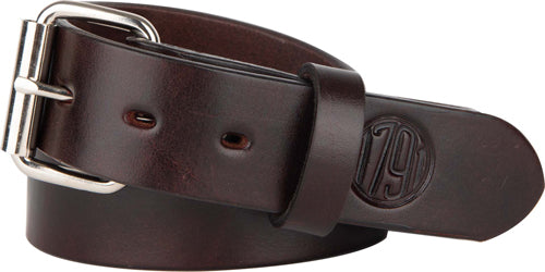 1791 Heavy Duty Leather Gun Belt 1.5 Inch Size 46-50 Signature Brown
