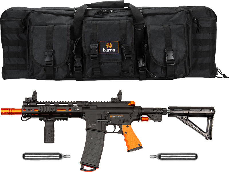 Byrna Mission 4 Non-Lethal Launcher Black and Orange 2x 88gr CO2