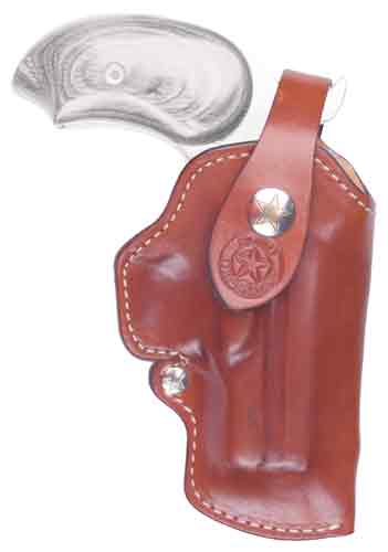 Bond Arms Tan Leather RH Belt Loop Holster 3.5" w/ Full Trigger Guard