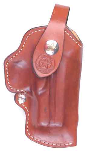 Bond Arms RH Tan Leather Belt Loop Holster for Snake Slayer IV