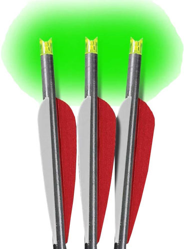 Lumenok 22" Barnett Headhunter Crossbow Arrow Green Crescent Nock 3PK