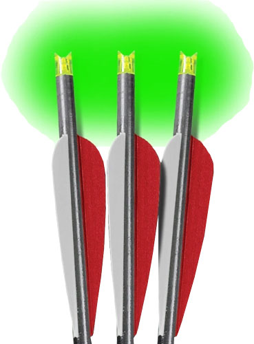 Lumenok 20" Barnett Headhunter Crossbow Arrow Green Crescent Nock 3PK
