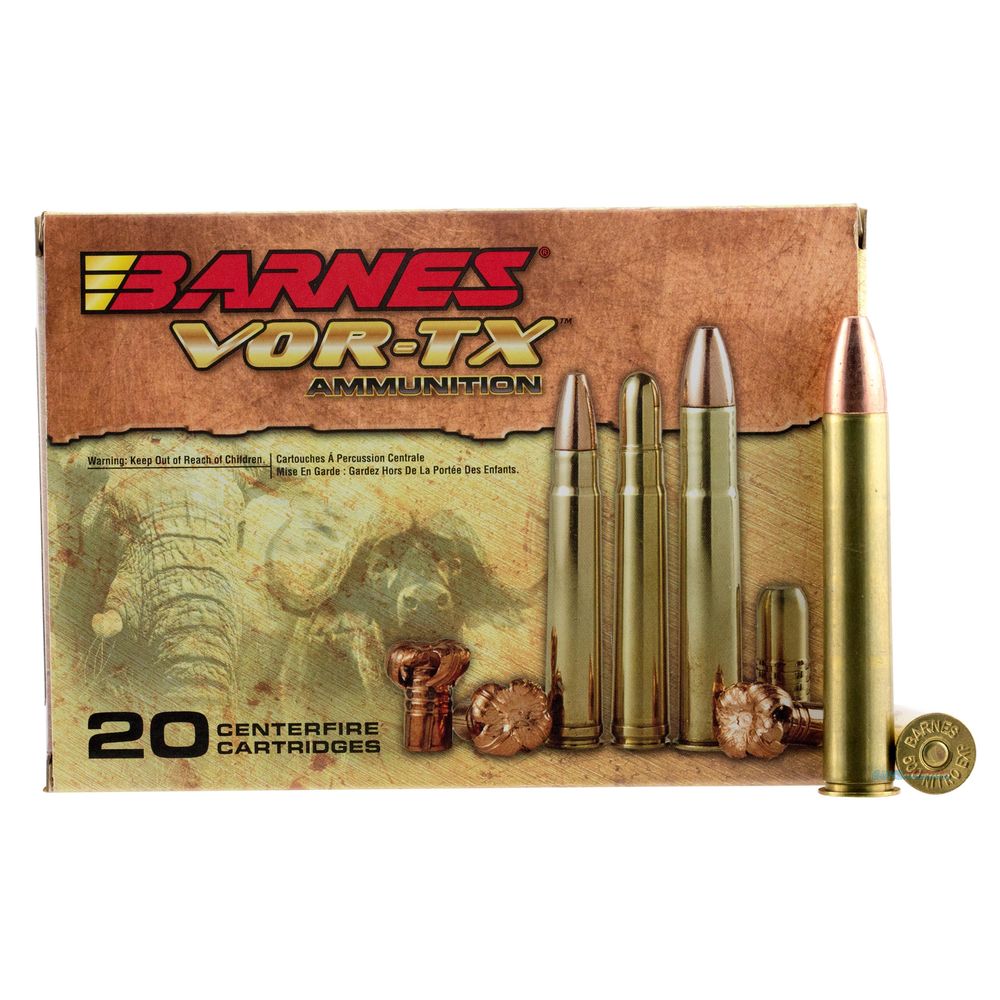 Barnes .500 Nitro Express Rifle Ammo VOR-TX Safari TSX Flat Base Solid 570 grain 