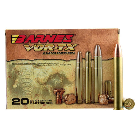 Barnes .500 Nitro Express Rifle Ammo VOR-TX Safari TSX Flat Base Solid 570 grain 
