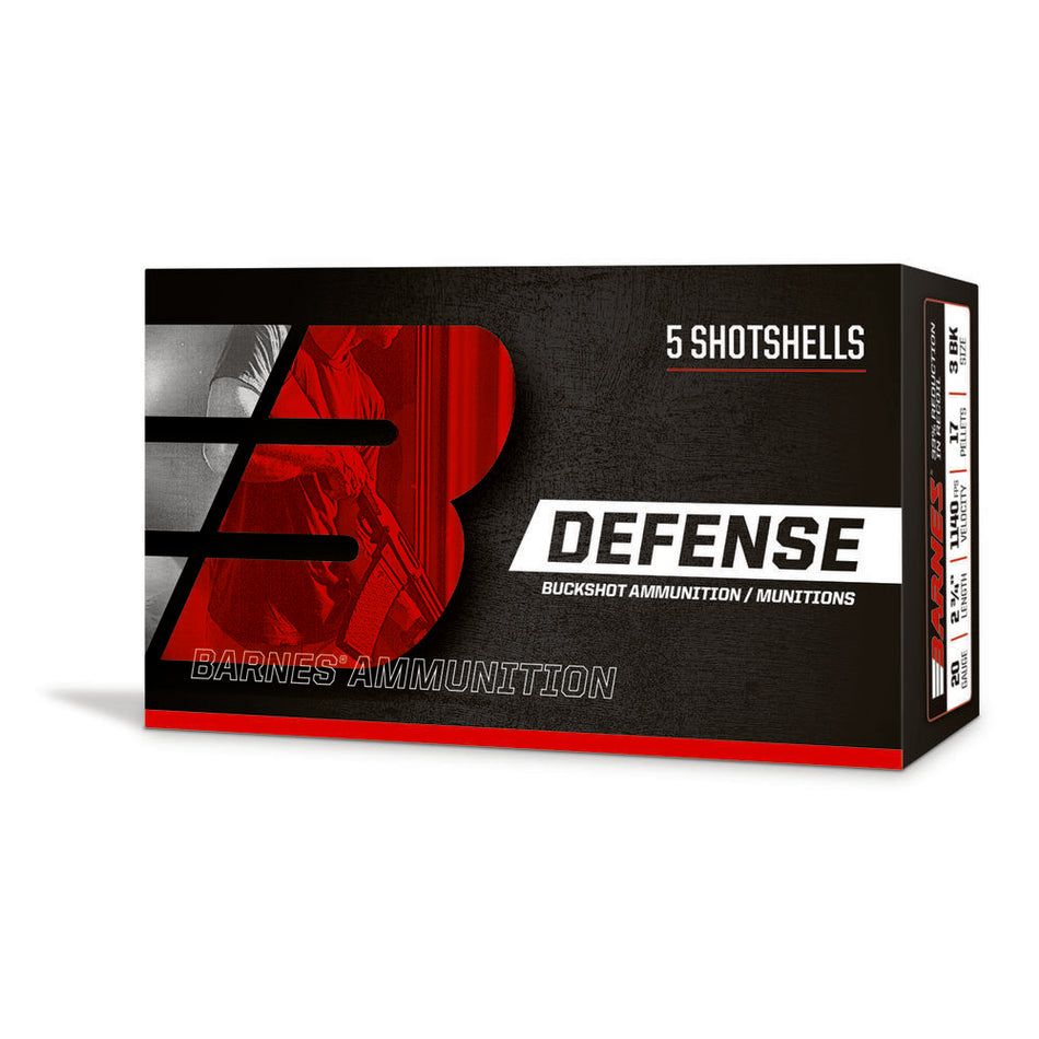 Barnes 12 Gauge 32010 Defense Self Defense 2.75" 00 Buck Shot