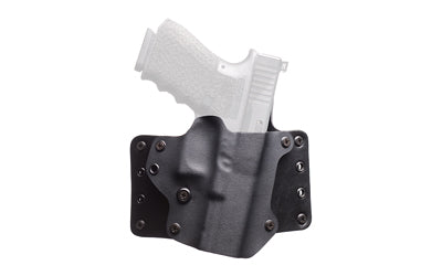 BlackPoint Tactical Leather WING Outside Waistband Holster, Glock 19/23/32, RH, Black, 15 Degree Cant, 1.75" Loops BPT100079