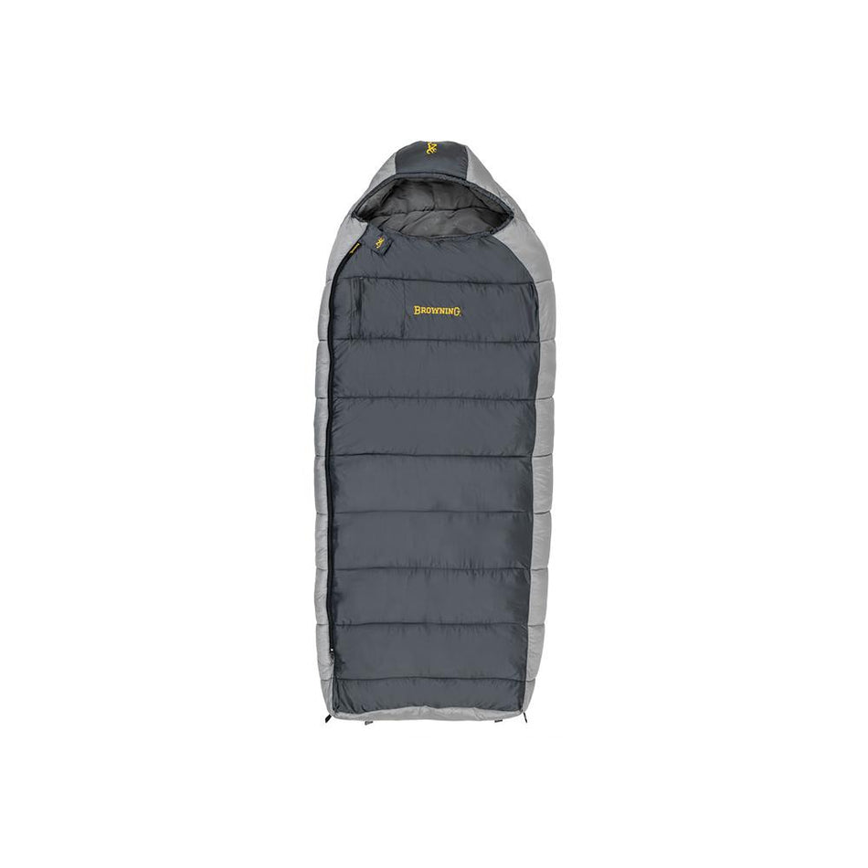 Browning McKinley 0-Degree Oversized Rectangle Sleeping Bag 36x90 Grey