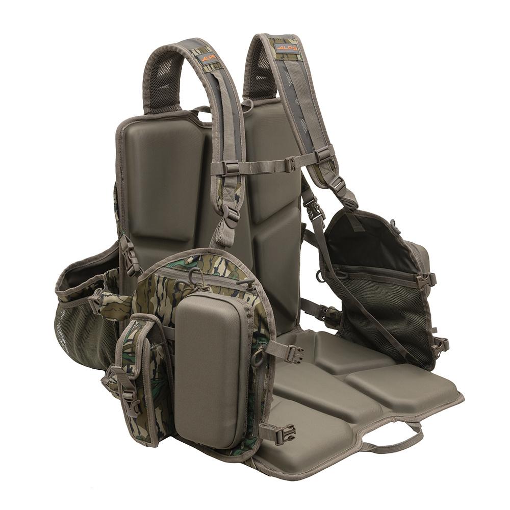 Alps Outdoorz Impact Pro Turkey Vest Mossy Oak Greenleaf with Flip-Down Seat