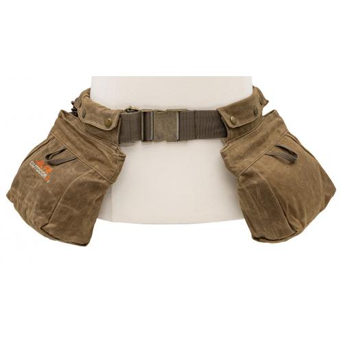 Alps Outdoorz Waxed Canvas Sportsman Shell Belt Coyote Brown