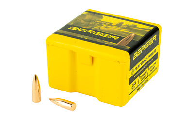 Berger Bullets .224 Diameter 22 Cal 55 Gr Target Flat Base Hollow Point 100 Count 22410