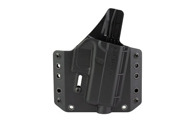 Bravo Concealment BCA Outside Waistband Concealment Holster, Glock 43/43X/43X MOS, RH, Black