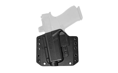 Bravo Concealment BCA Outside Waistband Holster for Glock 43/43X/43X MOS, Left Hand, Black