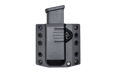Bravo Concealment BC60-1002 Single Mag Pouch, Medium, OWB Loops, Glock 43X/P365/Hellcat, Black