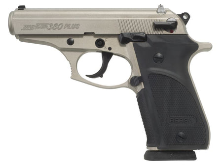 Bersa THUN380PNKL15 Thunder Plus Sub-Compact .380 ACP 15+1 3.5" Nickel Cerakote Pistol