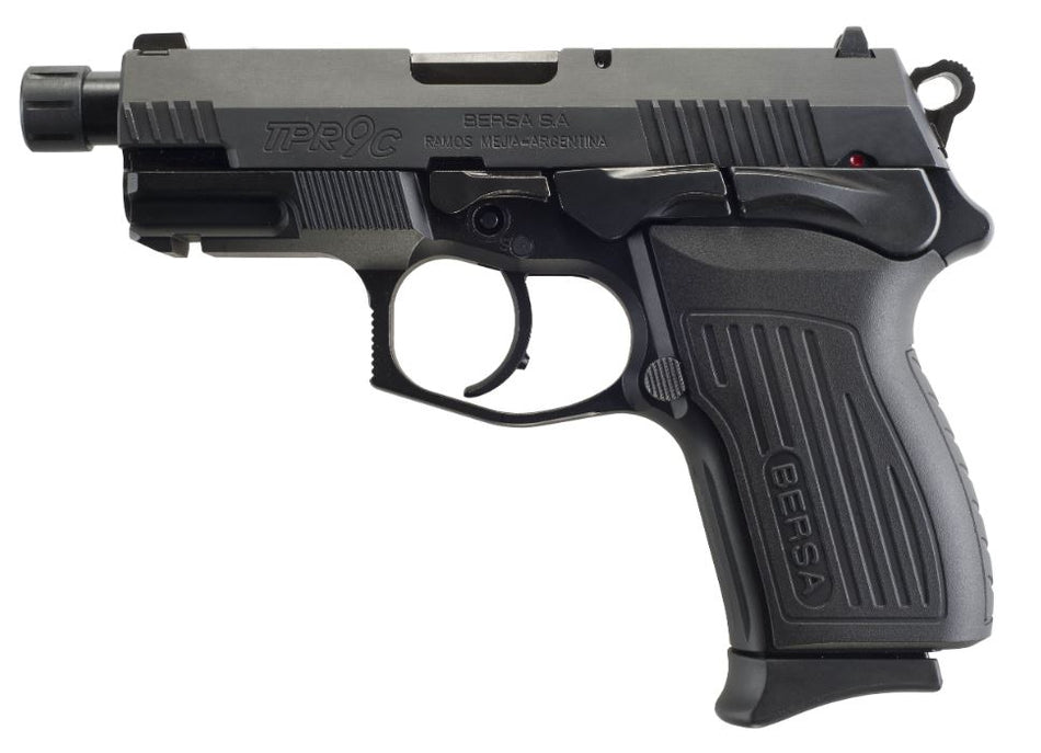 Bersa TPR9CMX TPRCX Compact 9mm Luger 13+1, 4.10" Threaded Barrel w/Beavertail, Ambidextrous