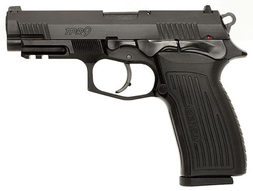 Bersa TPR9M TPR Full Size 9mm Luger 17+1, 4.25" Barrel, Matte Black Serrated Slide, Ambidextrous