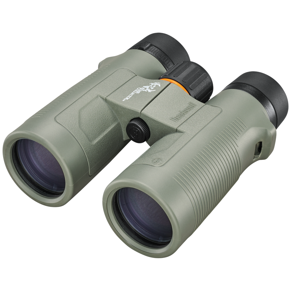 Bushnell 10x42 Bone Collector Binocular Roof Prism Waterproof Green with Harness