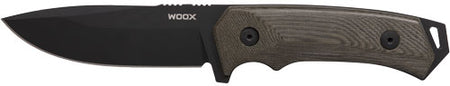 WOOX Rock 62 Fixed Blade 4.25 Inch Black Micarta Plain Knife