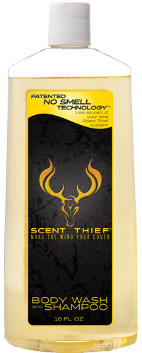 Scent Thief 16oz Body Wash and Shampoo for Hunters, Scent Elimination