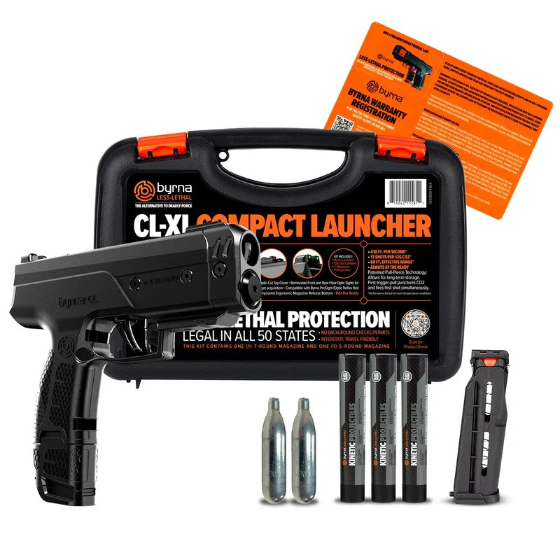Byrna CL-XL Universal Kit, Black, .61 Caliber Less-Lethal Launcher Kit