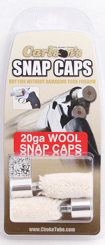 Carlson's 20 Gauge Aluminum/Wool Snap Caps 2PK Dry Fire Training