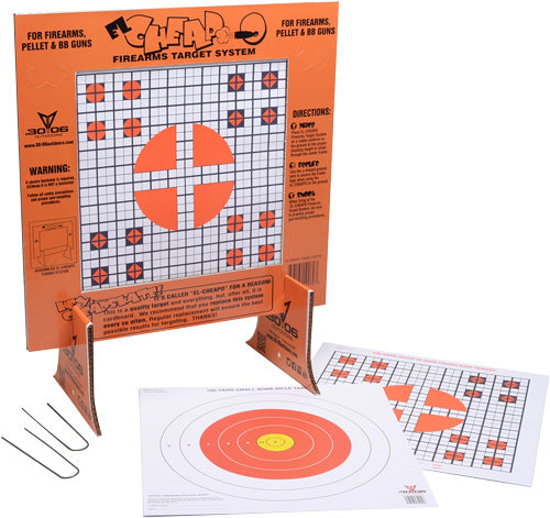 30-06 Outdoors El Cheapo 40-Count Sight-In Paper Targets with Stand