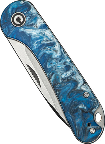 CIVIVI Elementum Slip Joint 2.9" Blue Ocean G10 Handle Satin Finish Folder
