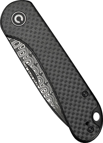 CIVIVI Elementum 2.9" Slip Joint Carbon Fiber/Damascus Pocket Knife