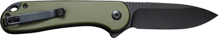 CIVIVI Elementum II 2.96" OD Green G10/Black Pocket Knife Clam Pack