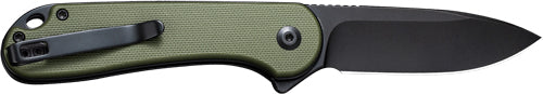 CIVIVI Elementum II 2.96" OD Green G10/Black Pocket Knife Clam Pack