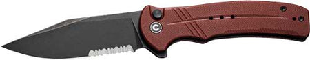 CIVIVI Cogent 3.47" Burgundy G10 Handle Black Stonewashed Blade Folder