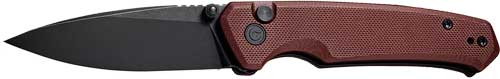 CIVIVI Altus 2.97" Burgundy G10 Handle Black Stonewashed Blade Folder