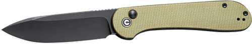 CIVIVI Elementum 3.47" Olive Micarta Handle Black Stonewash Pocket Knife