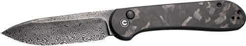 CIVIVI Elementum 3.47" Marble Carbon Fiber Handle Black Stonewash Pocket Knife