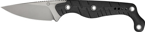 CIVIVI Sokn Fixed Blade Knife 2.82" Black G-10 with Kydex Sheath