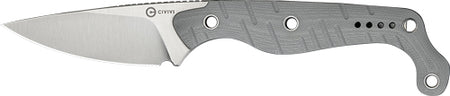 CIVIVI Sokn Fixed Blade Knife 2.82" Gray G-10 with Kydex Sheath