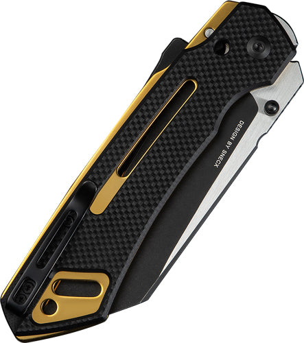 CIVIVI Buster FG 4.2" Black Coarse G10 Handle Satin Flat Blade Folder